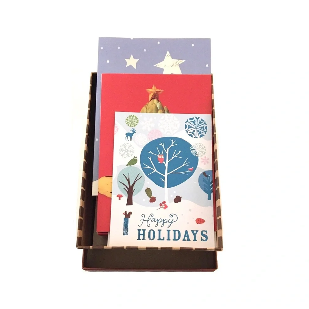 🆕 12 Christmas Cards—3 Style Assortment Gift Box